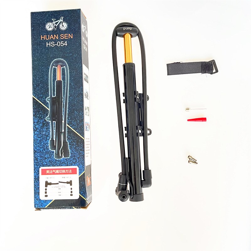 便携式自行车打气筒家用山地车篮球玩具脚踩迷你铝合金充气筒