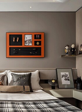 样板间客厅书房墙面立体装饰画挂画M装置轻奢壁饰墙饰挂件