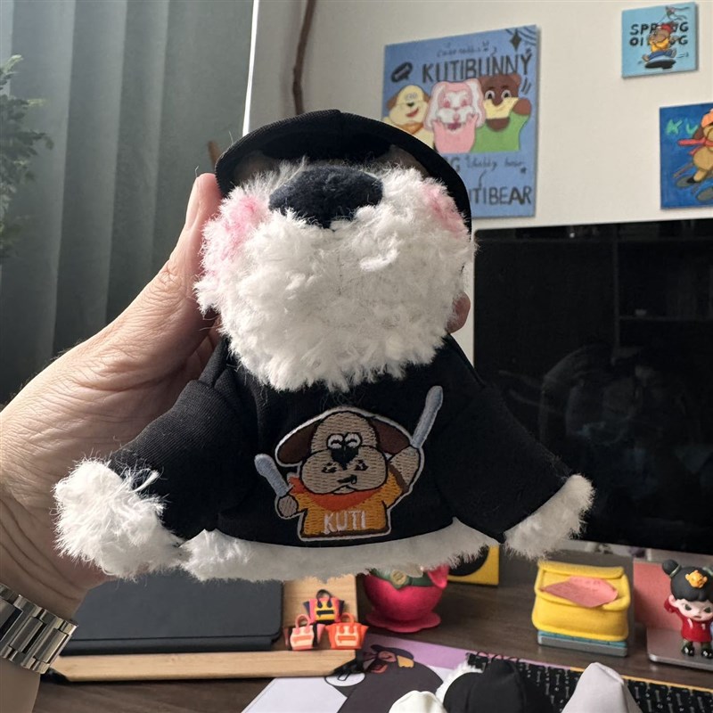 A123新款西高地连帽卫衣公仔服饰新款毛绒玩具熊挂件娃娃衣服