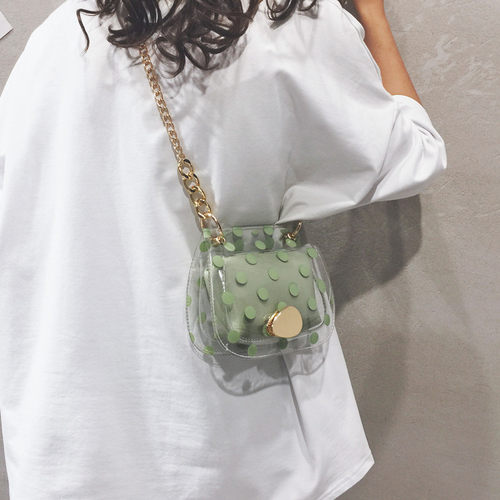 夏季小包包女包2021新款斜挎包百搭洋气少女链条单肩包透明果冻包