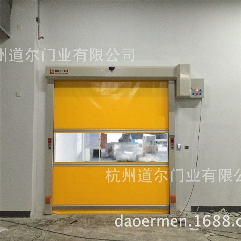 洁净车间快速卷帘门 物流通道高速门 抗风高速卷帘门整套门金属