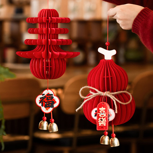 新年灯笼挂饰新款2026马春节布置