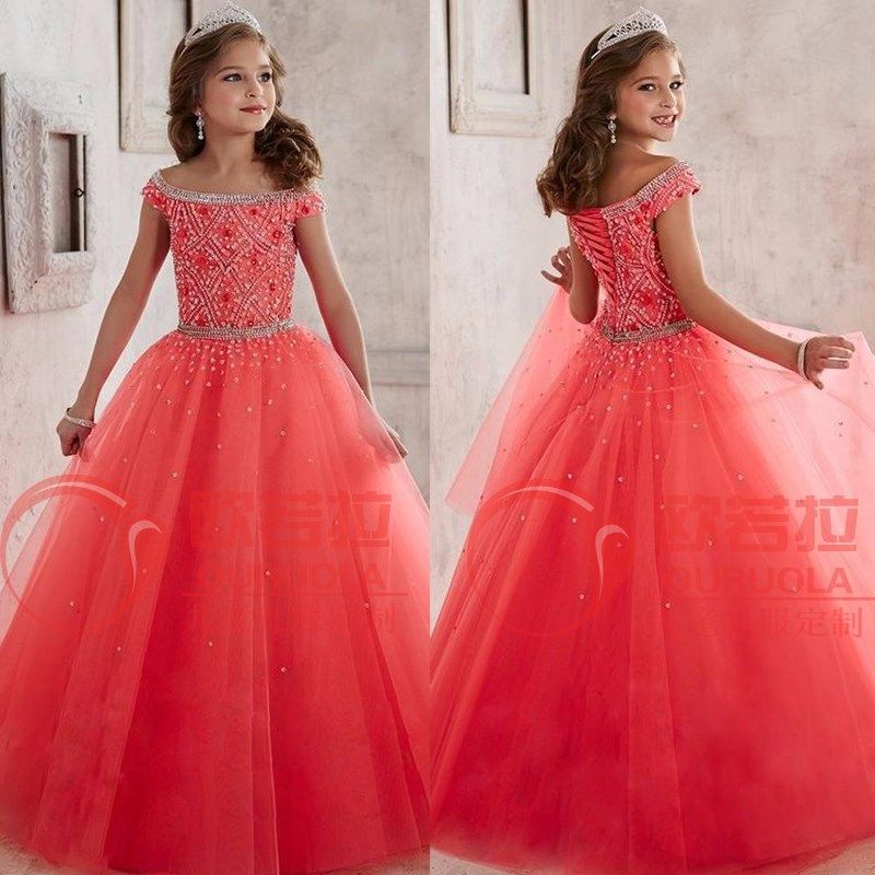 高级定制儿童一字肩礼服公主裙少女大童模特走秀主持人钢琴演出服,童装/婴儿装/亲子装,儿童礼服,淘宝优惠券,粉丝福利购,淘宝优惠卷