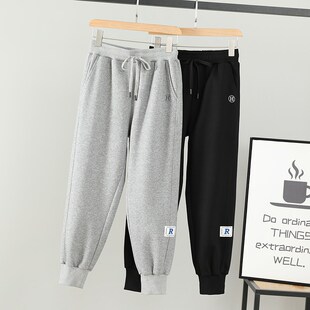 2024新款 子200斤显瘦九分裤 加肥加大码 气质收脚女裤 女装 胖mm秋装