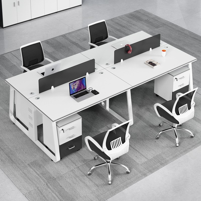 职员办公桌椅组合员工屏风桌现代简约办公桌子商用办公室家