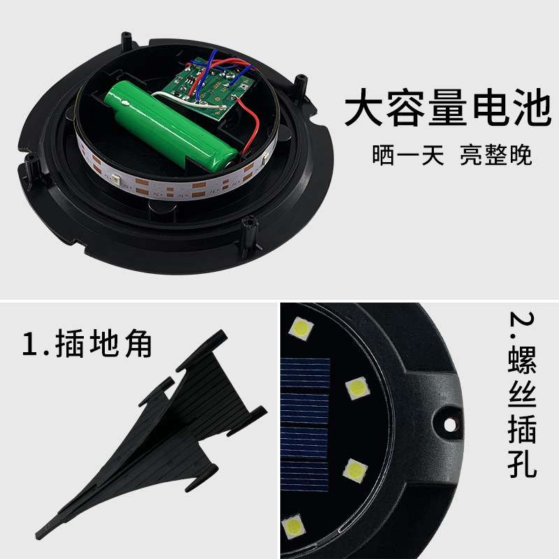 太阳能地埋灯侧发光户外庭院灯LED感应草坪地插灯照明装饰景观灯