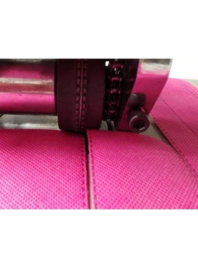 PU皮 丝绒带压花机 靠垫压边用橙色织带花边装饰带花边机器