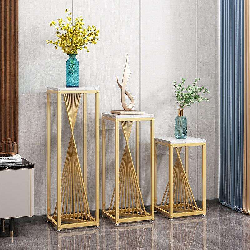 FG817花架北欧花架子客厅简约现代轻奢置物架落地式室内铁艺摆件