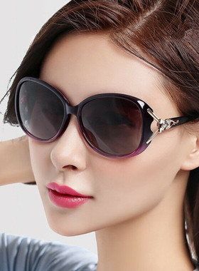 2025新款偏光女款太阳镜圆脸开车防紫外线墨镜女士防晒遮阳眼睛