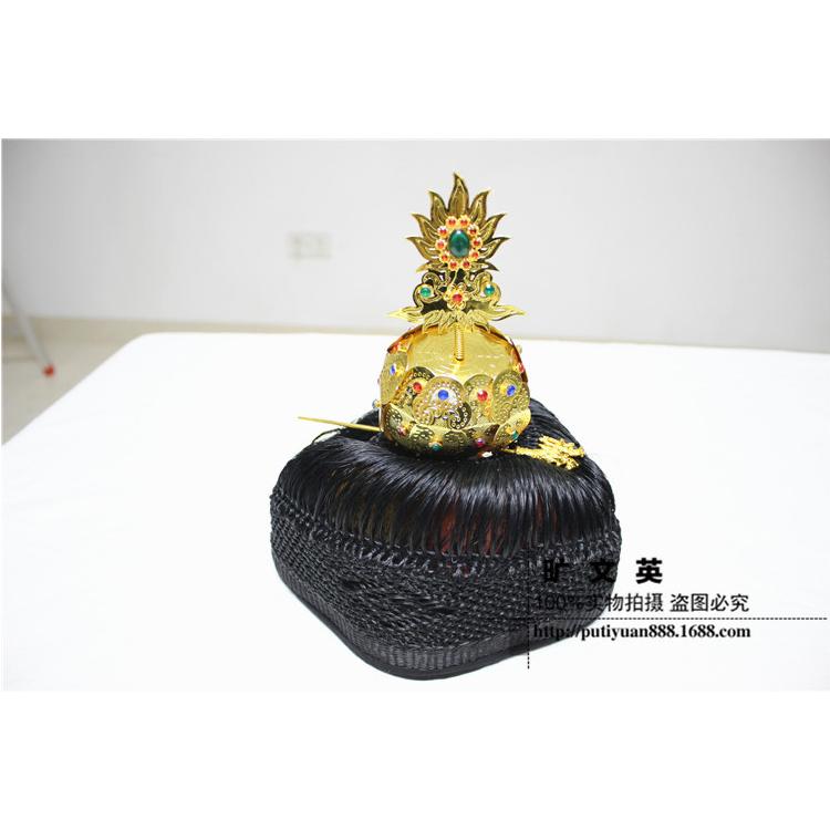 直供尚心圆道冠道帽莲花冠网