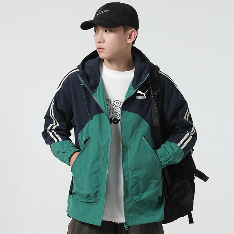 奥特莱斯2025春季连帽冲锋衣外套男士休闲夹克防风轻薄运动风衣女