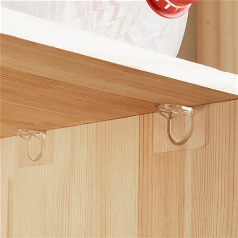 免打孔衣柜橱柜固定板托无痕粘贴撑架H直角柜子卡扣隔层板三角支