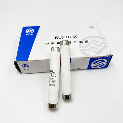 沪丰陶瓷保险丝管螺旋式RL30 RL5 1140V熔芯1A 2A10A16A20A熔断器