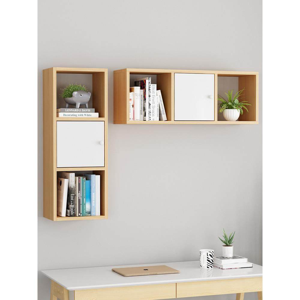 墙上儿童书架置物架壁挂电视柜免打孔客厅装饰现代简约柜储物带门,住宅家具,搁板/置物架/家用陈列架,淘宝优惠券,粉丝福利购,淘宝优惠卷