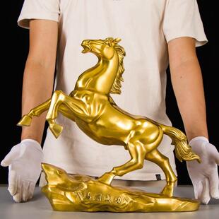 招财纯铜马到成功跃马摆件家居装饰品客厅办公室送朋友工艺礼品摆
