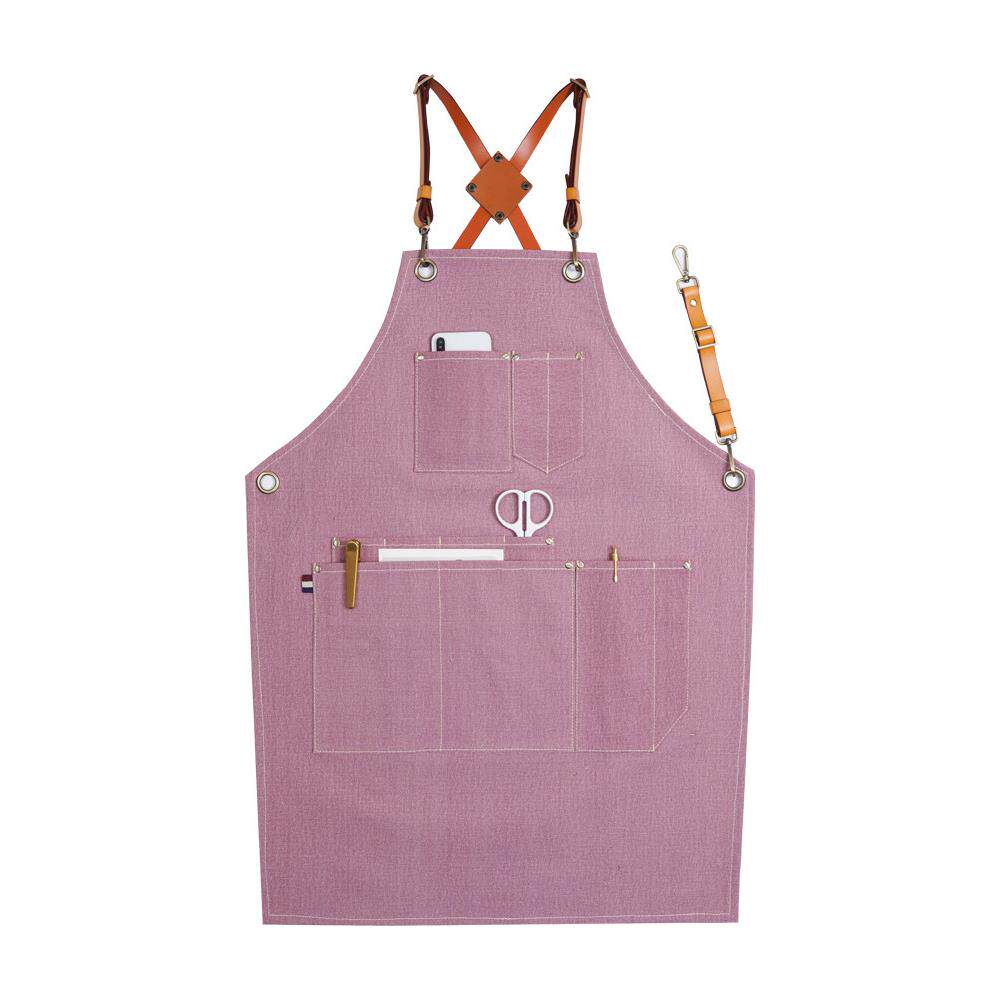 古匹理发师围裙花艺园艺师美甲美发师西餐厅网咖咖啡店餐厅工作服