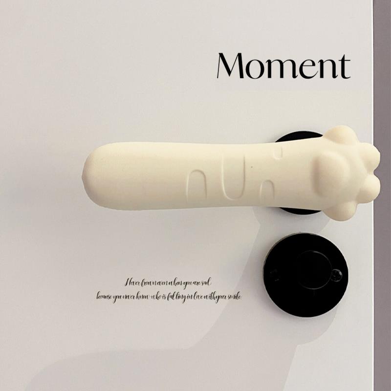 可爱入户门把手保护套猫爪硅胶防静电门把套儿童防撞房门拉手套垫