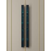 轻奢窄边古董高端会所箱实木门把手玻璃门把手彷大理石花纹大把手