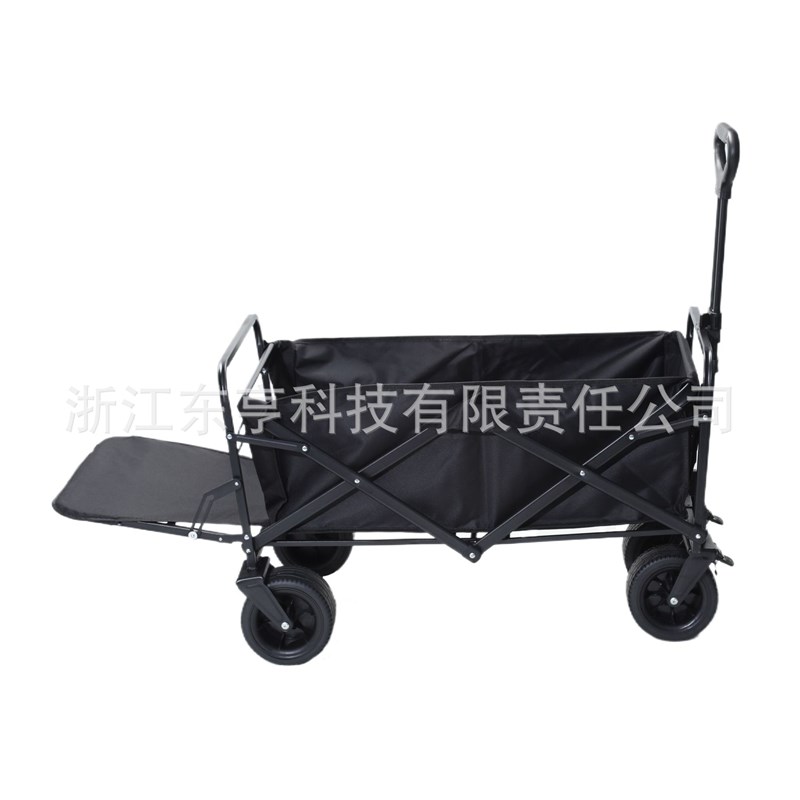 露营车便携折叠小拉车儿童可躺推车加长后开门营地车摆摊野餐推车