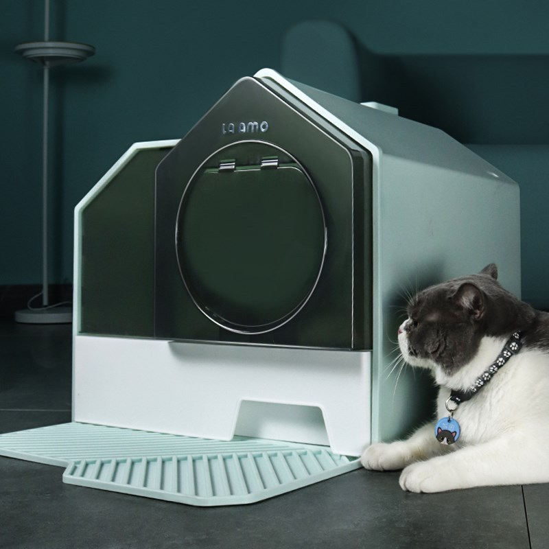 用品房子猫砂盆全封闭抽屉式隔臭超大号防带砂猫厕所猫屎盆幼猫咪