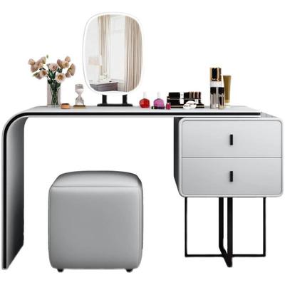 2025新款意式轻奢高级感梳妆台实木化妆桌收纳床头斗柜一体主卧室