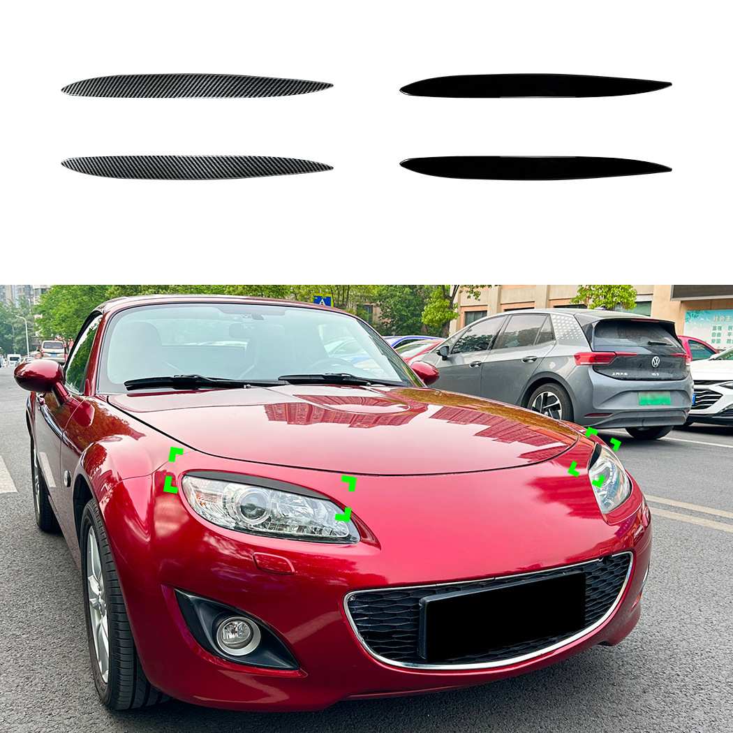 适用马自达MX-5 NC Miata 2009-2015前大灯灯眉车贴外饰跨境改装