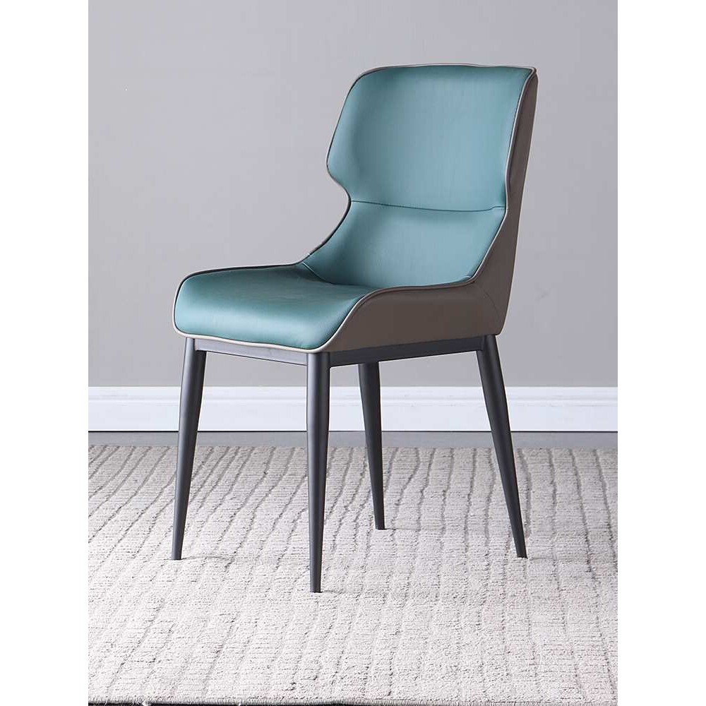 轻奢感餐椅家用靠背椅佛山实木凳子猫抓皮餐桌椅卧室家具椅J&