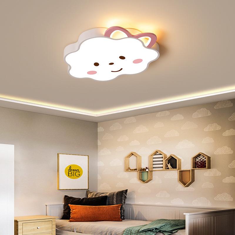 卡通少女kitty猫灯简约现代吸顶灯儿童灯卧室灯 公主女孩女童灯具