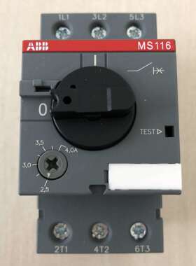 MS116 - 0.16;10140944/现货ABB MS116 电动机保护用断路器