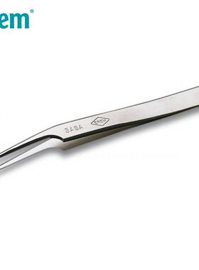 Erem瑞士进口精密镊子尖细弯头系列不锈钢非磁性耐酸耐热电子镊子