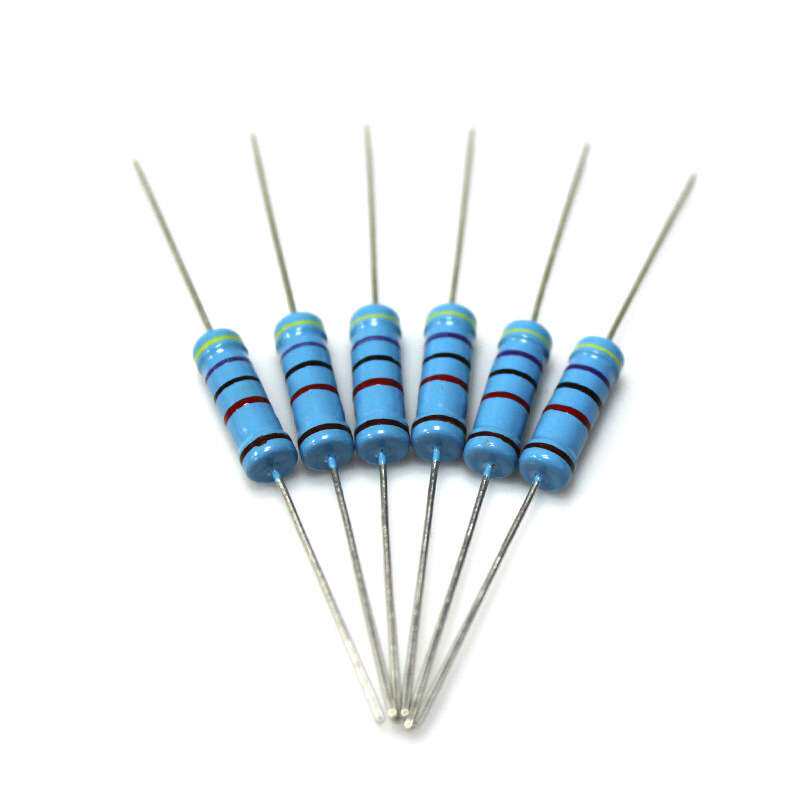 色环电阻2W 精度1% 1R/2R/3R/4R3/5R6/6R2/7R5/10R/20R金属膜电阻