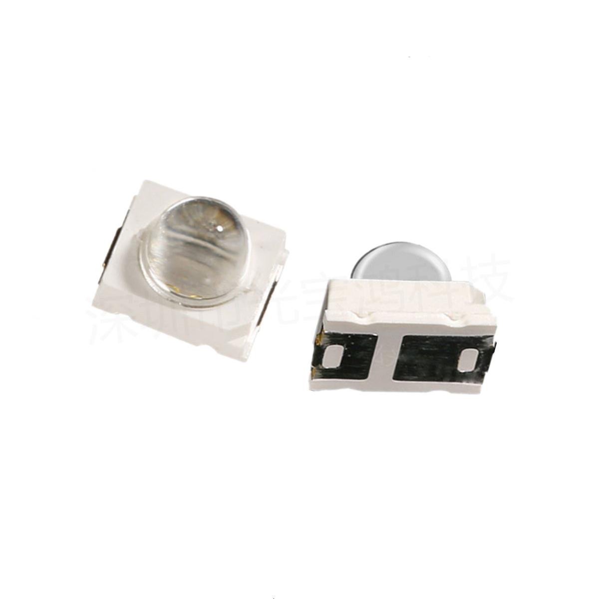 1206球头蓝灯 贴片1206带透镜蓝光 聚光凸头蓝色led球头蓝色灯珠