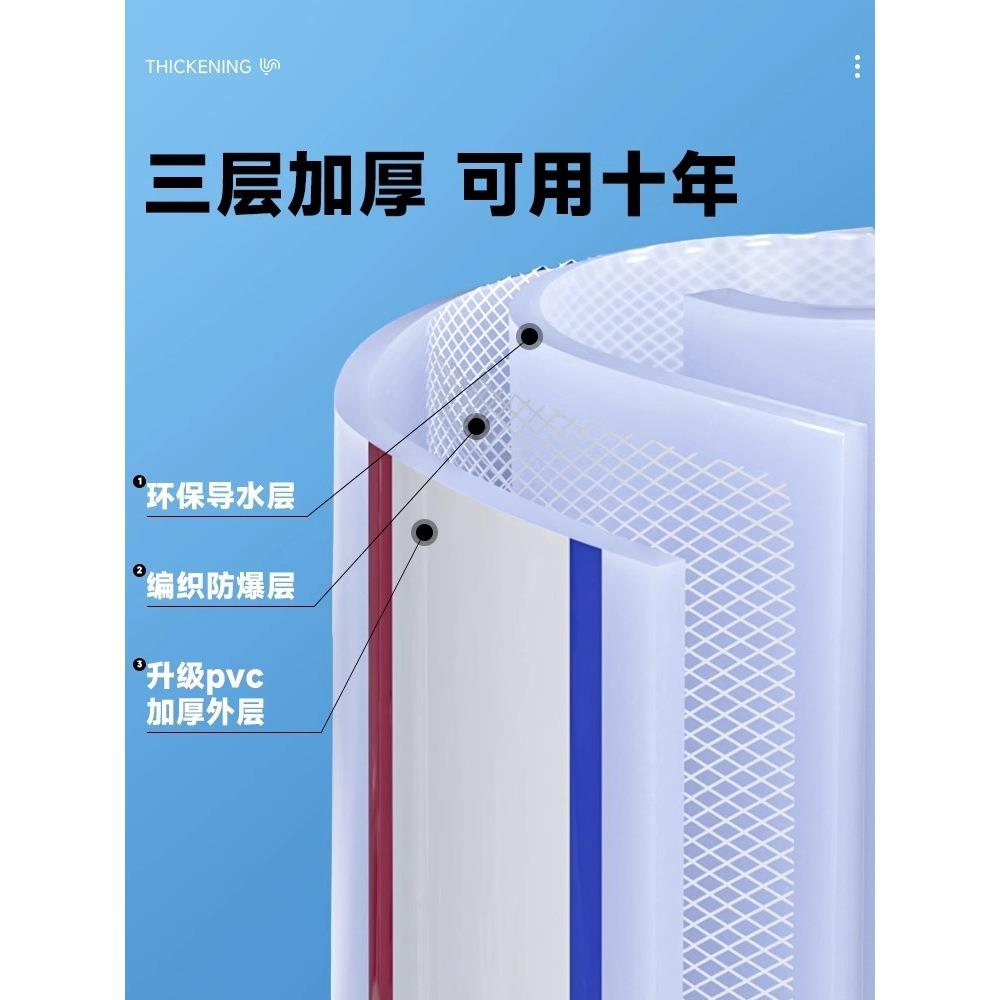 水管软管家用PVC防爆防冻牛筋蛇皮浇菜自来水管灌溉4分6分1寸塑料