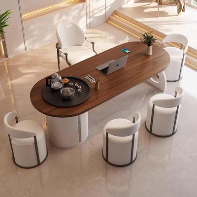 实木茶桌大板茶台轻奢现代简约功夫新中式客厅办公室泡茶桌椅组合