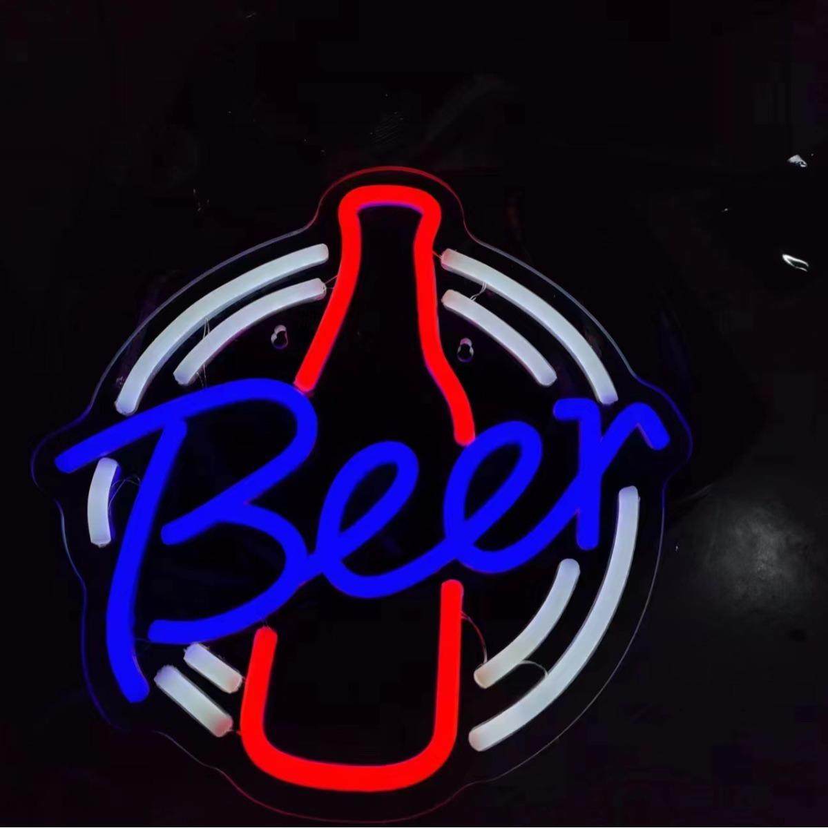 跨境亚马逊现货成品霓虹灯广告灯牌LED灯牌网红墙发光字创意灯,玩具/童车/益智/积木/模型,毛绒/玩偶/公仔/布艺类玩具,淘宝优惠券,粉丝福利购,淘宝优惠卷