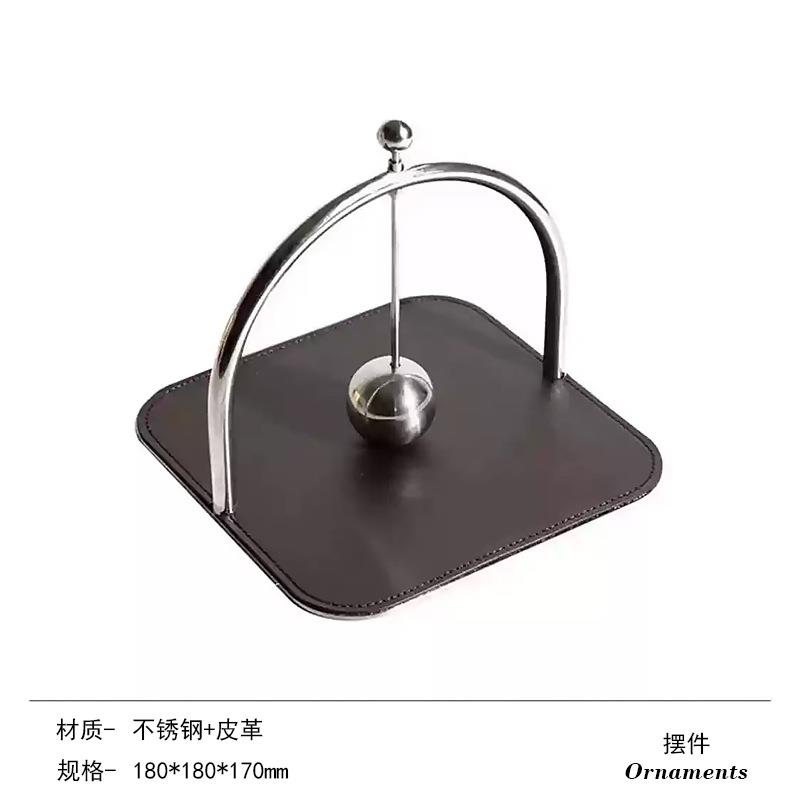 现代轻奢不锈钢定点纸巾架创意摆件客厅桌面高端酒店样板间摆设