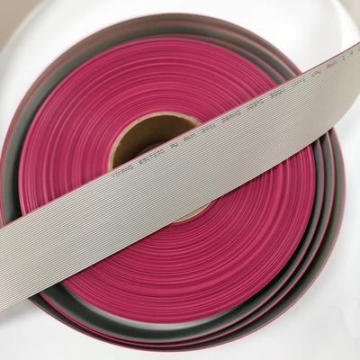 UL2651红边灰排线 28AWG 7/0.127 间距1.27MM 2P-64P 厂家