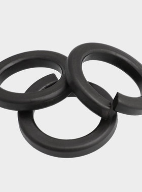 黑色304不锈钢弹垫弹簧垫圈发黑垫片镀黑锌弹介子GB93 M2MW3M4-M2