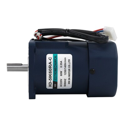 信达60W交流调速电机220V微小型光轴电动机1400转2800高速小马达