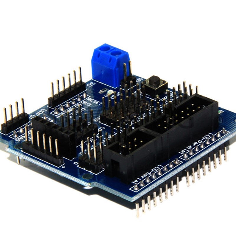 UNO R3 v5扩展板 sensor shield v5.0 电子积木 蓝色版
