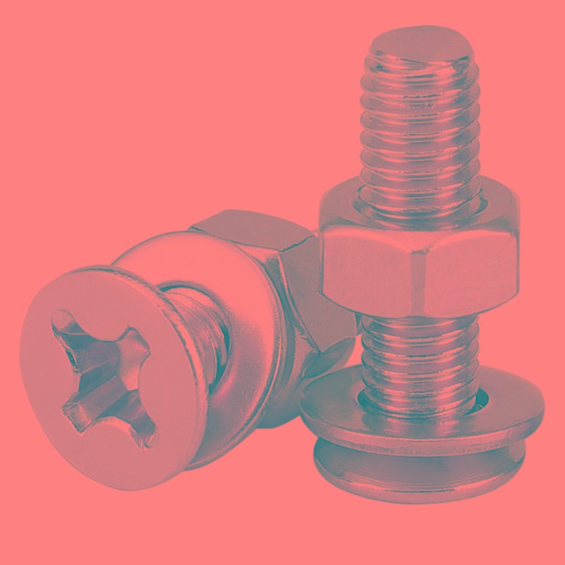 3M4不锈钢30j4十字沉头螺丝螺母平垫组合大全6平头螺钉平垫三套装