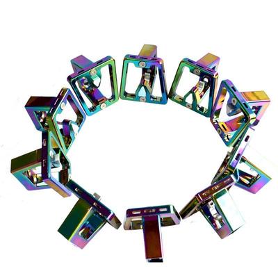 KOSDA折叠自行车小布分体猪鼻子电镀幻彩铝合金自行车配件