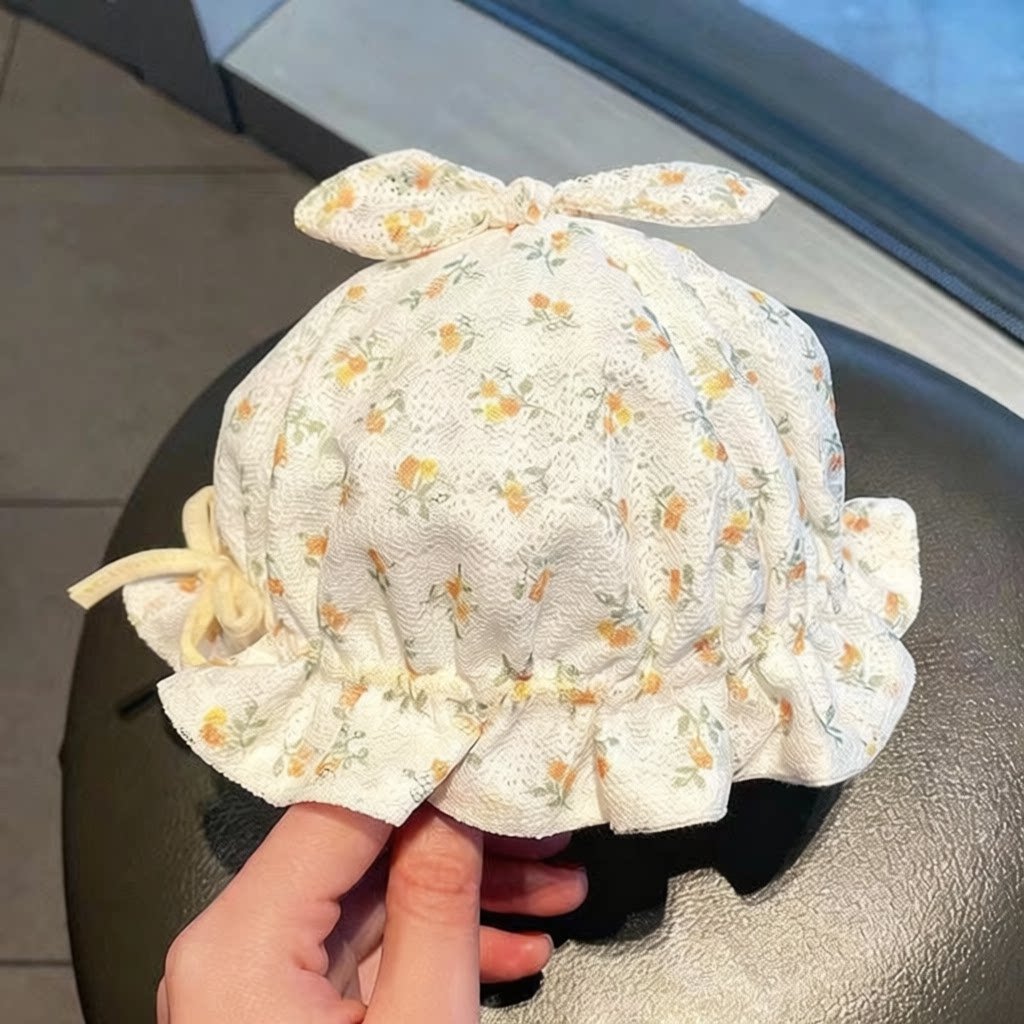 婴儿帽0一3月夏婴儿帽子女宝宝