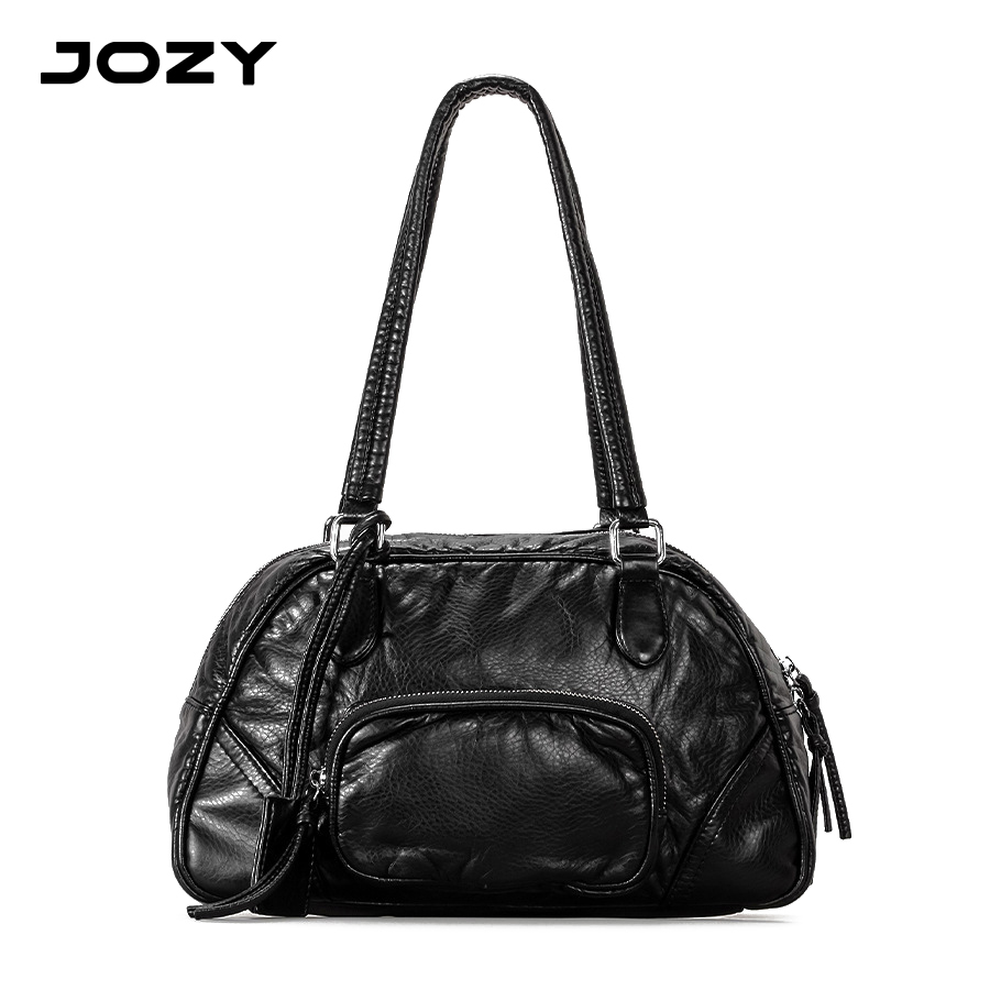 JOZY水洗软皮复古通勤腋下包