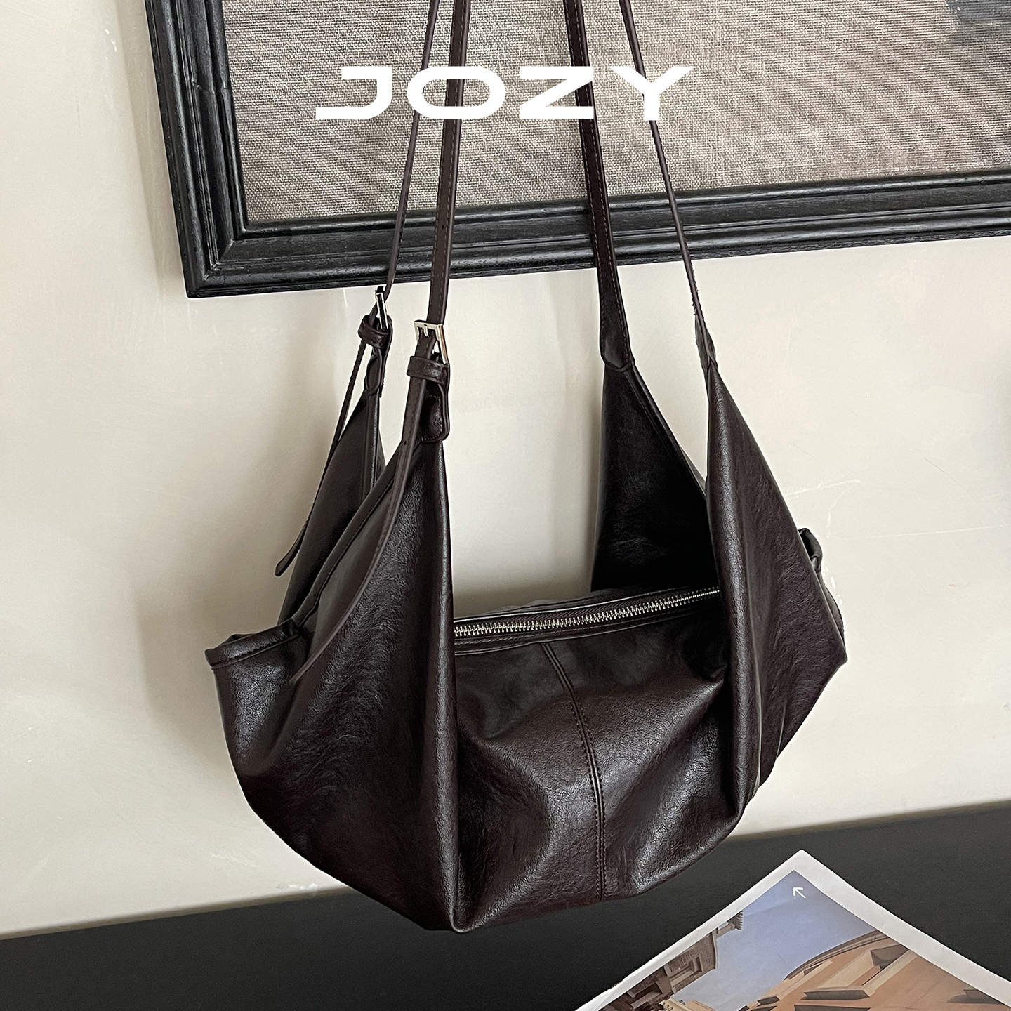 黑色慵懒风辣妹托特包