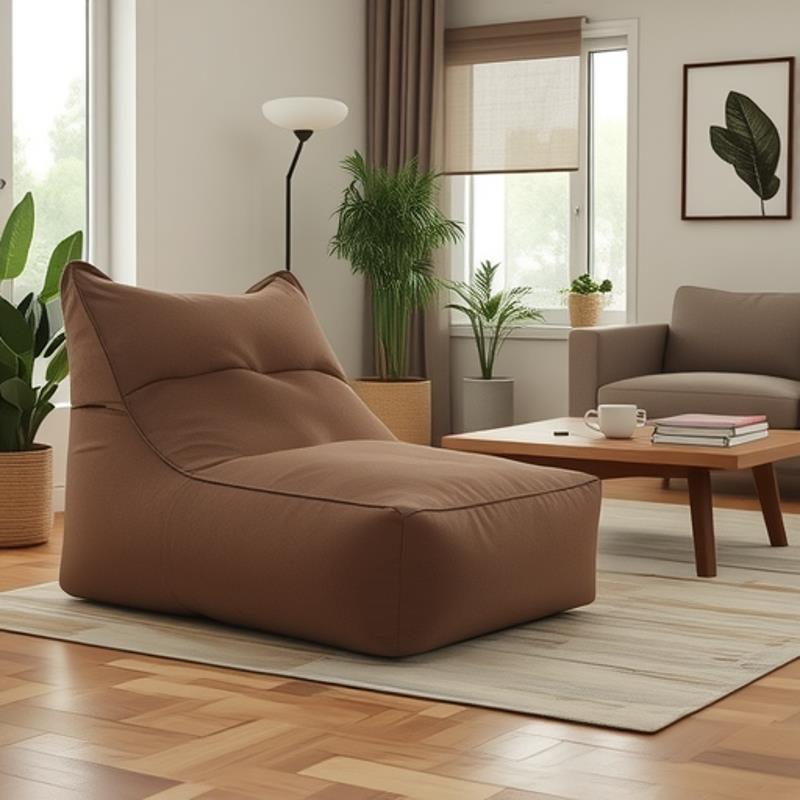 懒人沙发椅单人午休躺椅沙发贵妃椅卧室休闲布艺靠椅慵懒风