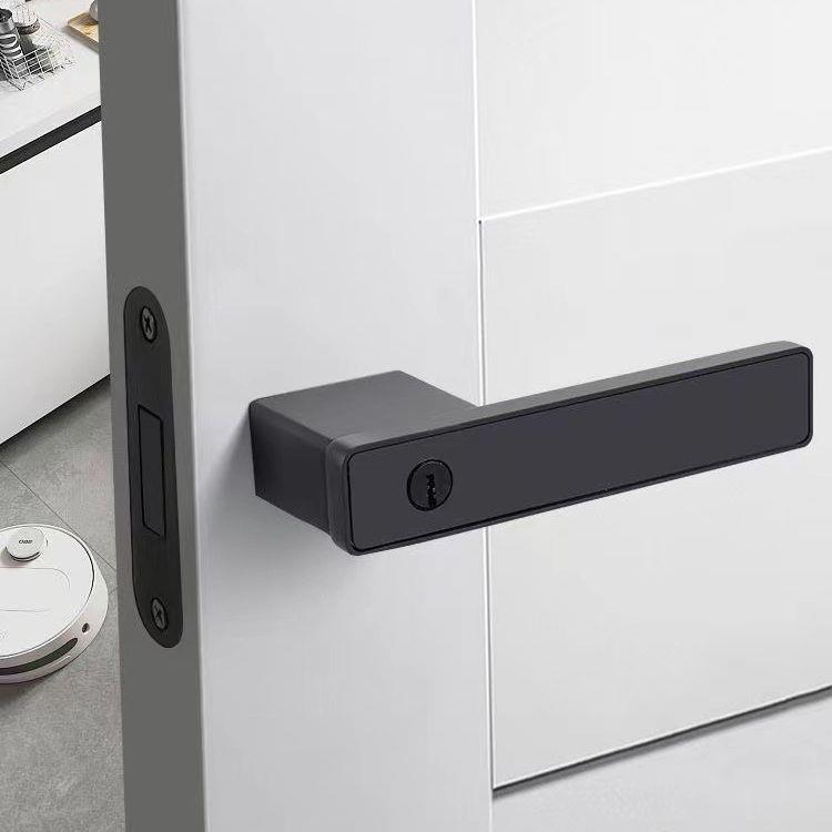 极简门锁磁吸静音室内卧室简约生态木套装家用一字锁防盗门锁