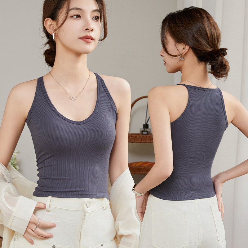 免穿文胸运动瑜伽无袖工字美背背心女带胸垫一体外穿吊带抹胸上衣,女士内衣/男士内衣/家居服,吊带/背心/T恤/打底/肌底衣,淘宝优惠券,粉丝福利购,淘宝优惠卷