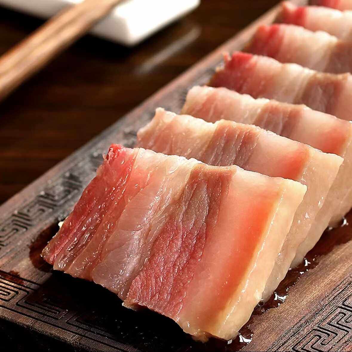 徽州刀板香安徽黄山特产农家风干五花腊肉土猪咸肉真空包装五花肉