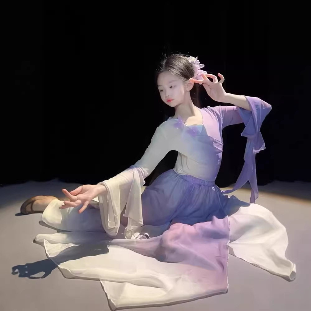 六一儿童古典舞蹈演出服女童飘逸